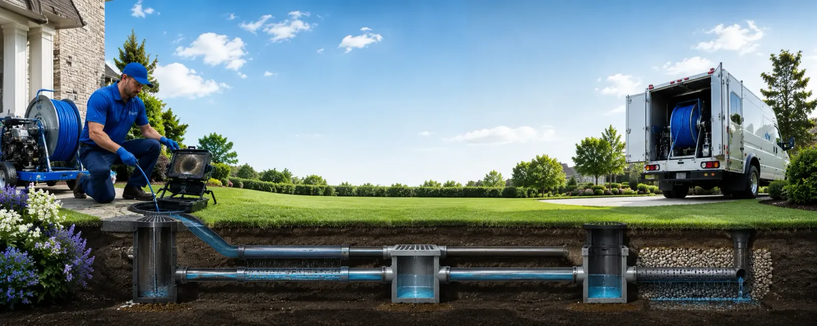 Outdoor drain cleaning information for Barton, NY